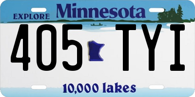 MN license plate 405TYI