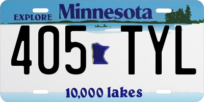 MN license plate 405TYL