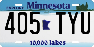 MN license plate 405TYU