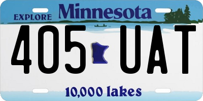 MN license plate 405UAT