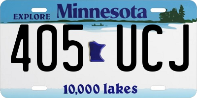 MN license plate 405UCJ