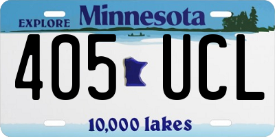 MN license plate 405UCL