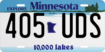 MN license plate 405UDS
