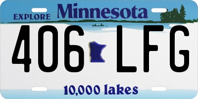 MN license plate 406LFG