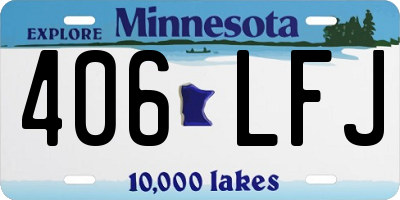 MN license plate 406LFJ