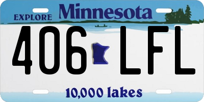 MN license plate 406LFL