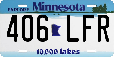 MN license plate 406LFR