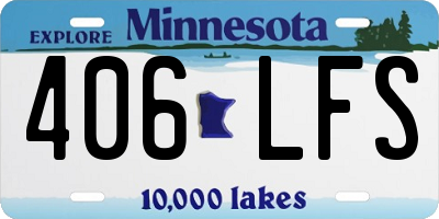 MN license plate 406LFS