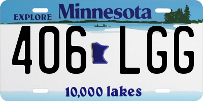 MN license plate 406LGG