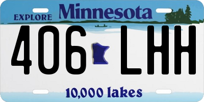 MN license plate 406LHH