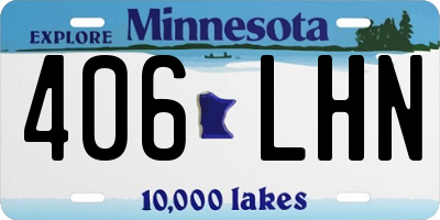 MN license plate 406LHN