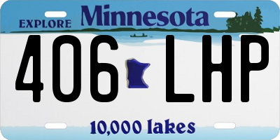 MN license plate 406LHP
