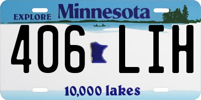 MN license plate 406LIH