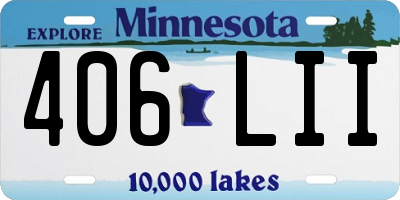 MN license plate 406LII