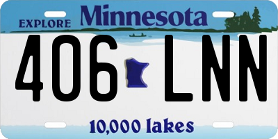 MN license plate 406LNN