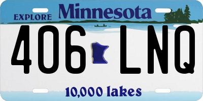 MN license plate 406LNQ