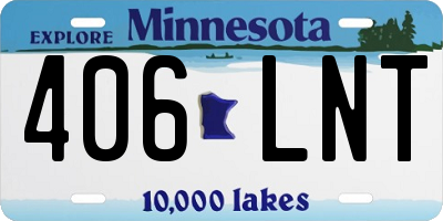 MN license plate 406LNT