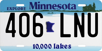 MN license plate 406LNU