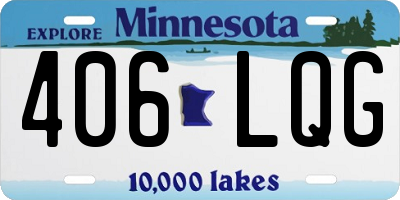 MN license plate 406LQG