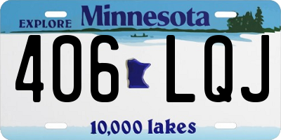MN license plate 406LQJ