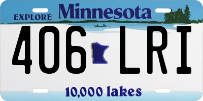MN license plate 406LRI