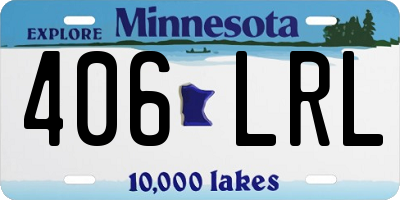 MN license plate 406LRL