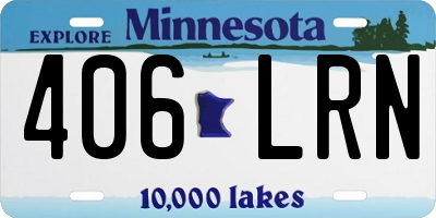 MN license plate 406LRN