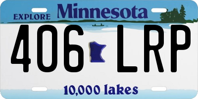 MN license plate 406LRP