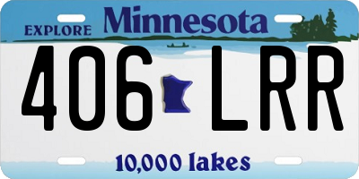 MN license plate 406LRR
