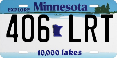 MN license plate 406LRT