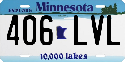 MN license plate 406LVL