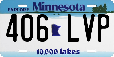 MN license plate 406LVP