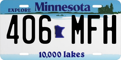 MN license plate 406MFH