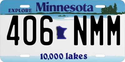 MN license plate 406NMM
