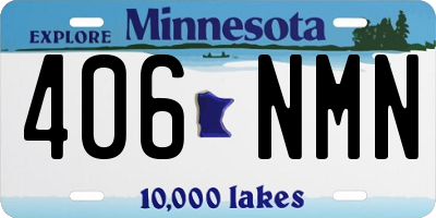 MN license plate 406NMN