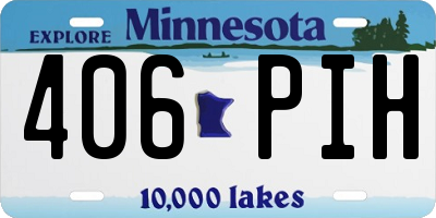 MN license plate 406PIH