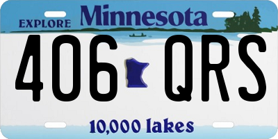 MN license plate 406QRS