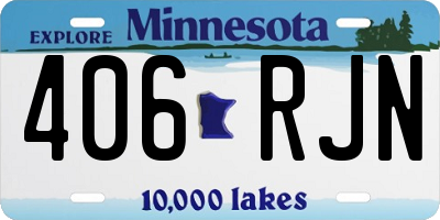 MN license plate 406RJN