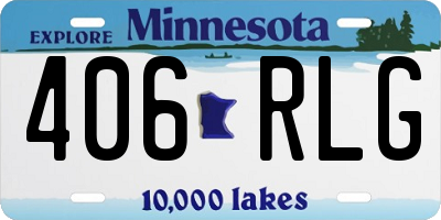 MN license plate 406RLG