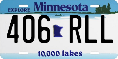 MN license plate 406RLL