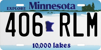 MN license plate 406RLM