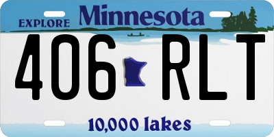 MN license plate 406RLT