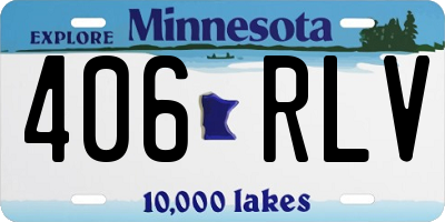 MN license plate 406RLV