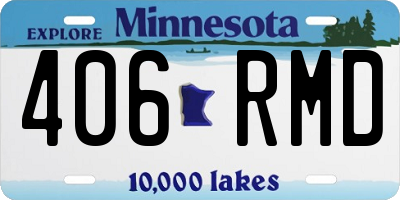 MN license plate 406RMD