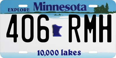 MN license plate 406RMH