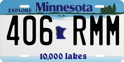 MN license plate 406RMM