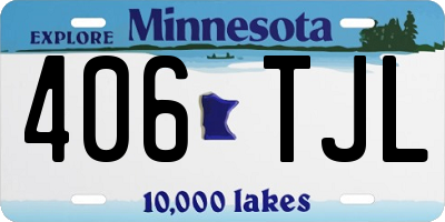 MN license plate 406TJL