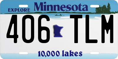 MN license plate 406TLM