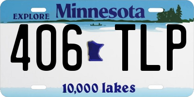 MN license plate 406TLP