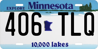 MN license plate 406TLQ